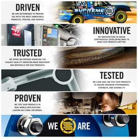 Supreme Suspensions - 2" Front Leveling Kit for 2004-2023 Ford F150 Raptor / 2003-2017 Ford Expedition / 2005-2008 Lincoln Mark LT - T6 Billet Aluminum Front Strut Spacers Lift Kit (Black)