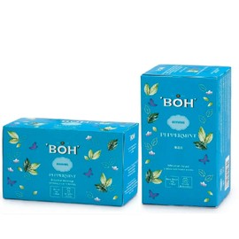 BOH Green Tea Fruits Tea Flavored Tea Teabags Twin Packs (Peppermint Tea)