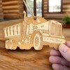 Ornament - Dump Truck - Raw wood