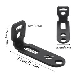 Biqing 2 PCS Bike Stay, 7 Characters, Bike Stay, Clamp Work Light, Mounted, Suitable for Motorcycles, Bicycles