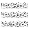 Starboling 50 Feet Bulletin Board Border,Black and White Polka Dots