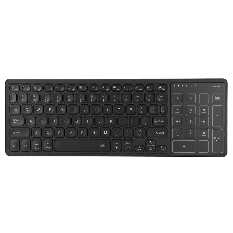 Wireless Keyboard Numeric Touchpad 2.4Ghz Wireless Portable RGB Backlit Plug