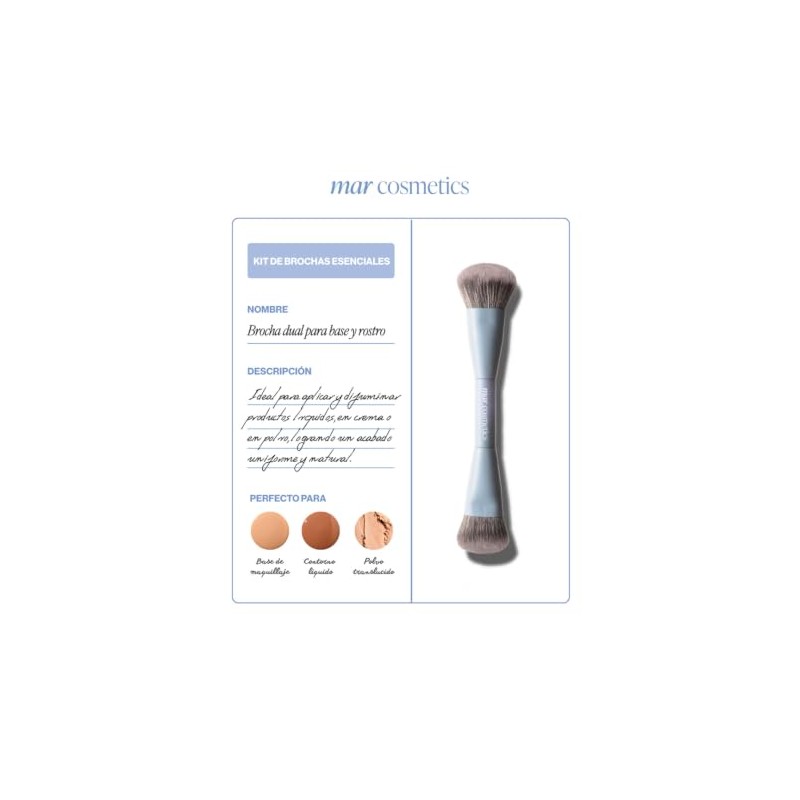 Mar Cosmetics Set de 4 Brochas 2 en 1