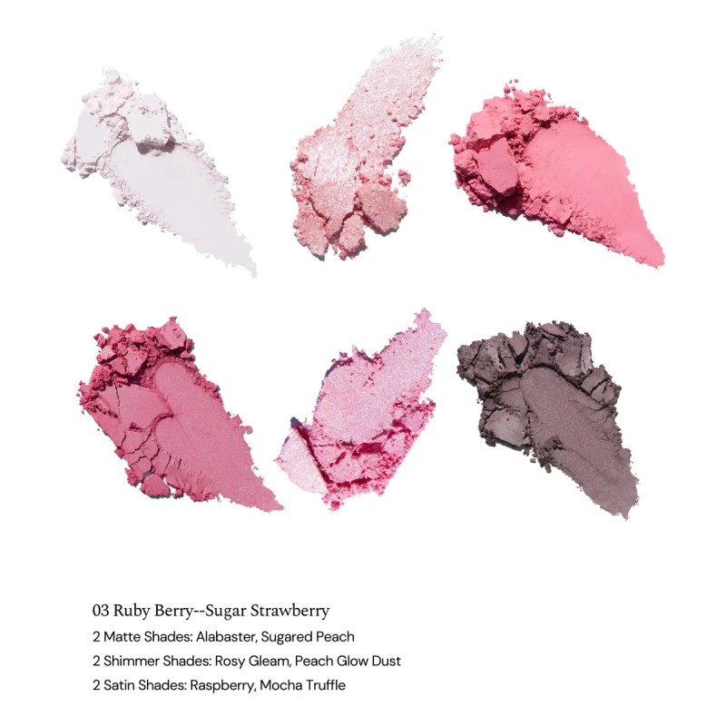 Paleta De Sombras 5 Tonos Flower Knows Nude Original Kawaii