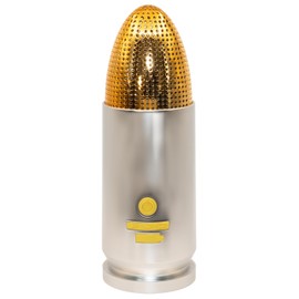 Catastrophic Industries Bullet Bluetooth Speaker | Portable Wireless Speaker, TWS Pairing, 70ft Range | IPX5 Waterproof, Rugged Outdoor Design, USB-C Fast Charging, 8–10Hr Battery Life (Silver)