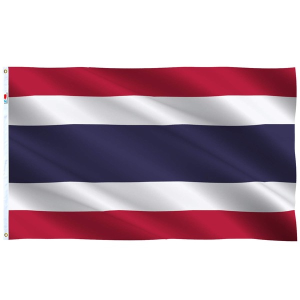 Thailand Flag Large 3x5 Ft, Moderate-Outdoor Both Sides 100D Polyester,Canvas