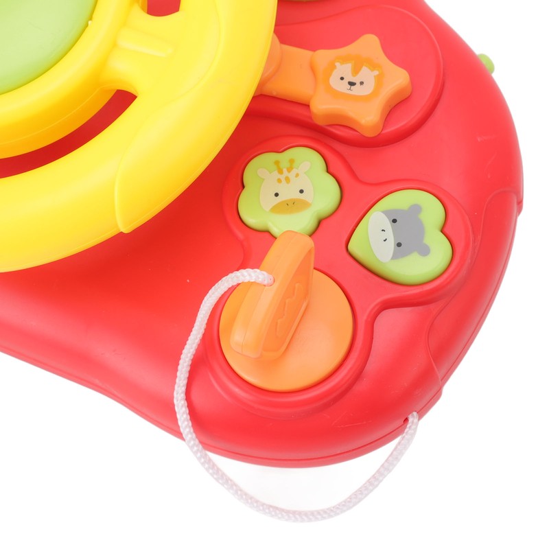 Simulation Steering Wheel Toy Free Rotation Music Sound Educational Driving