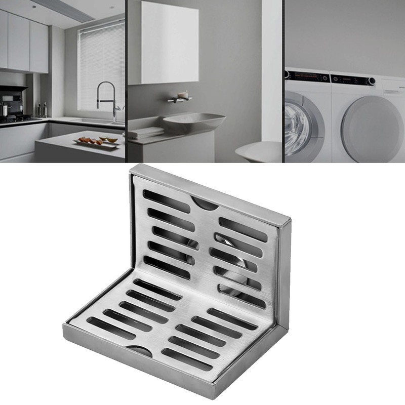 Side Drain 304 Stainless Steel Corrosion Resistance Thickened L Shape