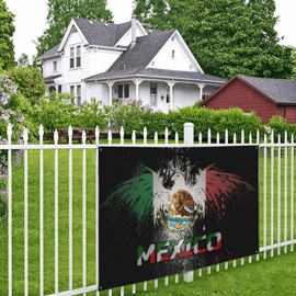 Mexico Flag 4x6 ft Garden Banner with 4 Holes Indoor Outdoor Perfect Decoration