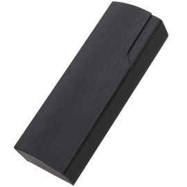 StarrySpirit SMK6 Women's Glasses Case, Sunglasses Case, Hard, Simple, Slim, Shining Black