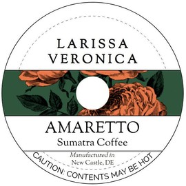 Amaretto Sumatra Coffee (Single Serve K-Cup Pods) (Gourmet, Naturally Flavored, Whole Coffee Beans) (12 pods, ZIN: 571133)