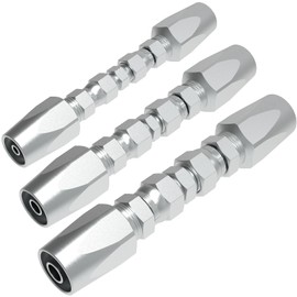 3PCS Reusable Hydraulic Hose Field Repair Kit, 1/2'' 3/8'' 1/4'' for Hydraulic Hose Crimper Fittings Size #08#06#04