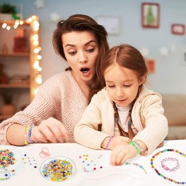 Smiley Face Beads for Bracelet Set - 480 Pieces Colour Used for Bracelets, Necklaces, Earrings etc for Friends and Family as Christmas and Birthday Gifts