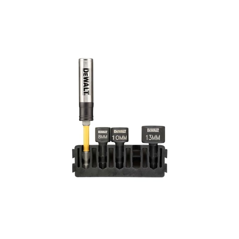DeWalt 4 Piece Short Socket and Torsion Bit Holder Set