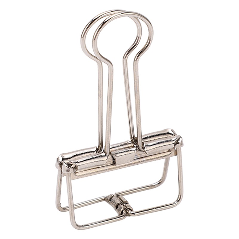 50Pcs Metal Hollow Binder Clips Multipurpose Durable Paper Clamps for