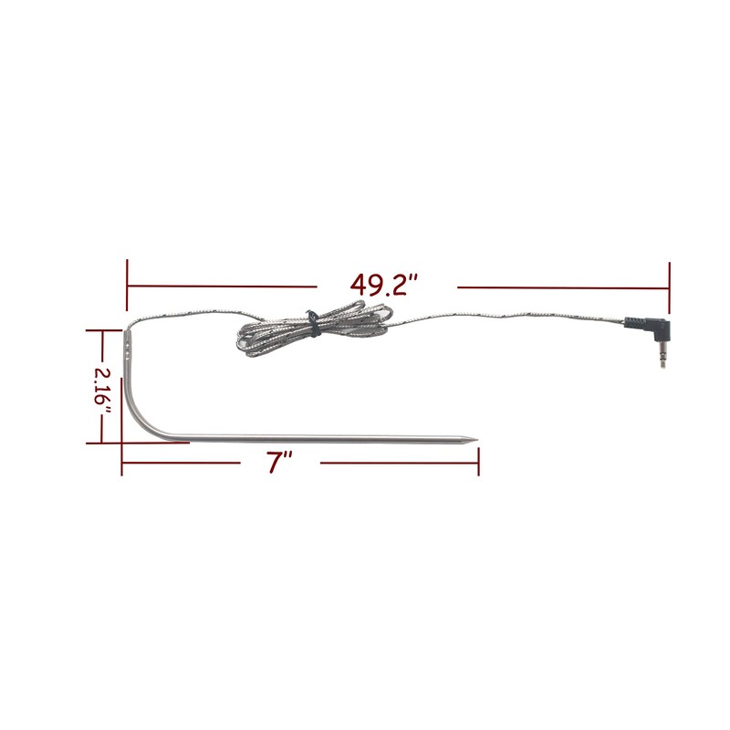 2-Pack Stainless Steel Meat Probe for All Traeger Controllers with