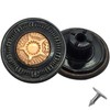 Trimming Shop Black 17mm Brass Jeans Button Hammer on Tack