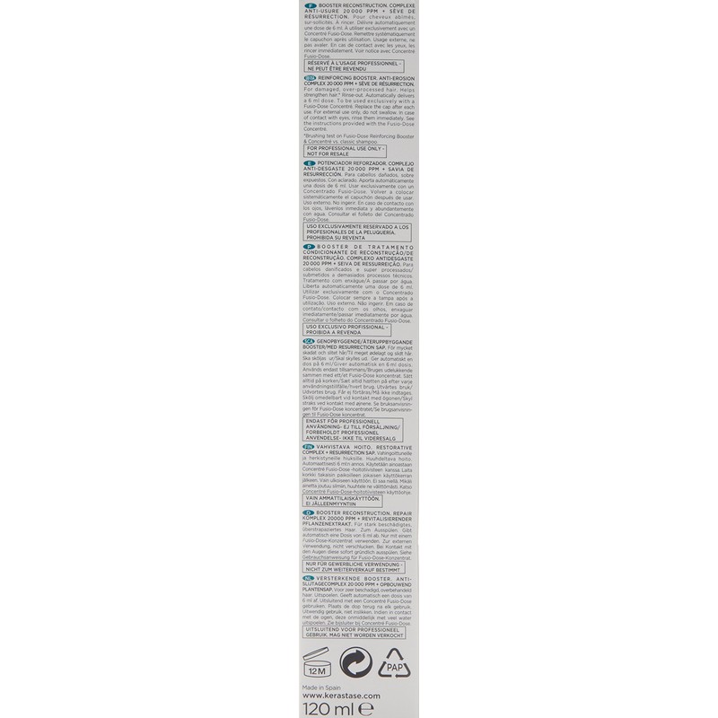 KERASTASE Fusio-dose Booster Reconstruction, 4.06 Ounce, 120 Ml (0000020991)