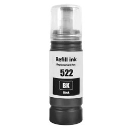 For Epson Compatible with Epson 522 Black Ink Bottle for EcoTank ET-2400 ET-2720 ET-2800