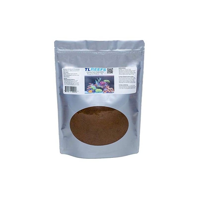 TL Reefs GFO Phosphate Remover, Granular Ferric Oxide, for Saltwater