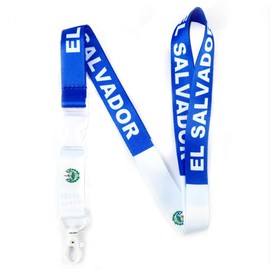 EASTEX El Salvador Lanyard Keychain - ID Lanyard for Keys Badge Fob - ID Holder Keychain for Men Women - Llaveros Para Llaves, 1 El Salvador Lanyard, One Size