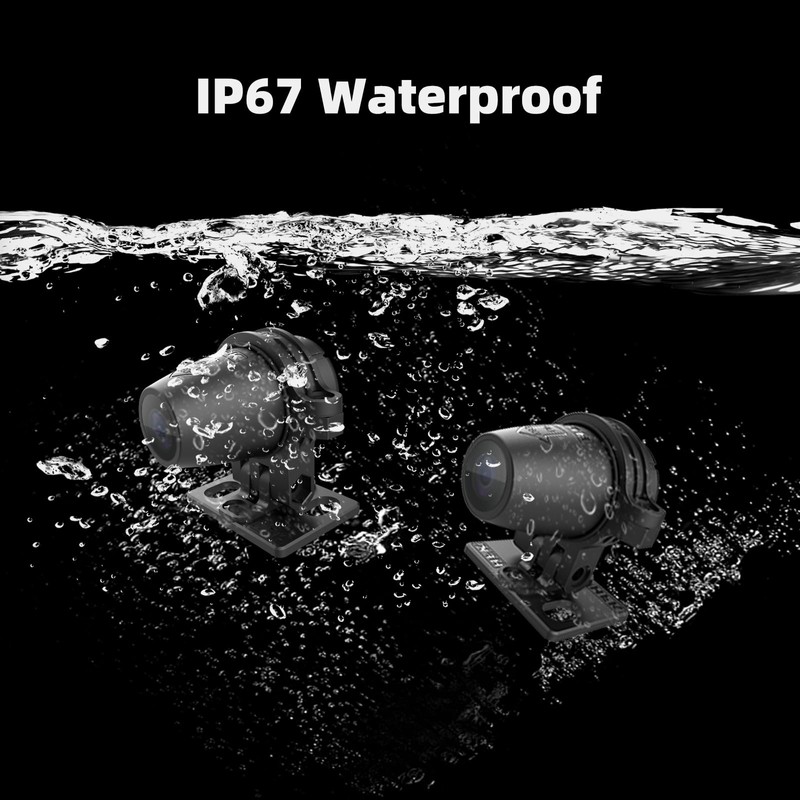 HFK HM603 Motorcycle Camera Front Rear, 2K Camera for Motorcycle