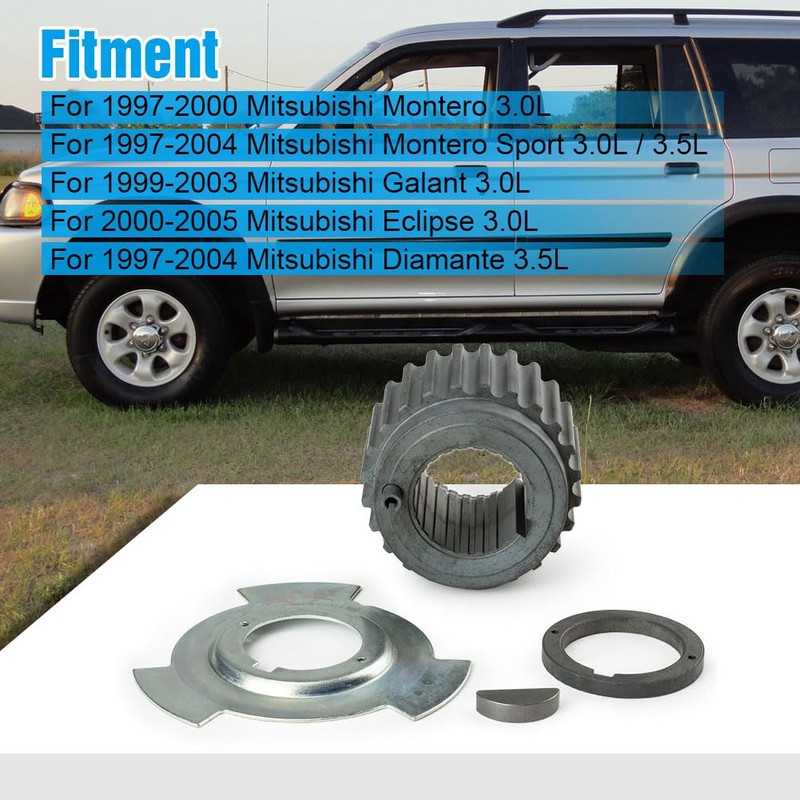 FANHAY Timing Belt Crankshaft Sprocket Gear Pulley Sensor Blade Plate