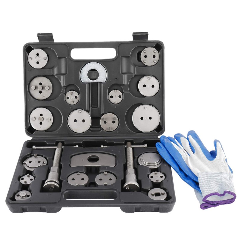 8MILELAKE 24pcs Disc Brake Caliper Compression Wind Back Tool Kit,