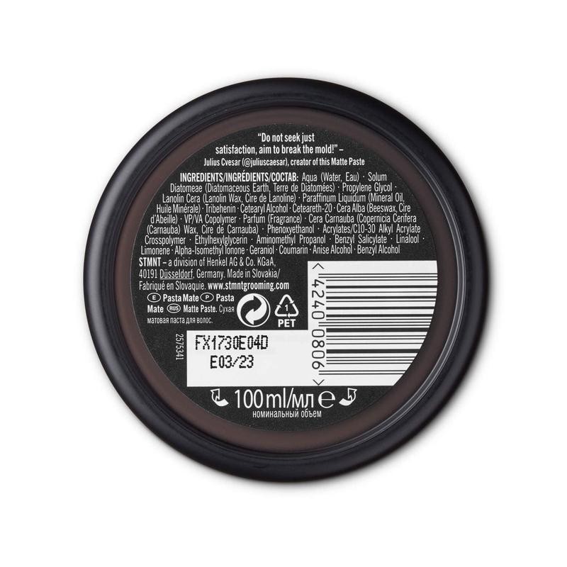 STMNT Grooming Goods Matte Paste, 3.38 oz: Strong control with