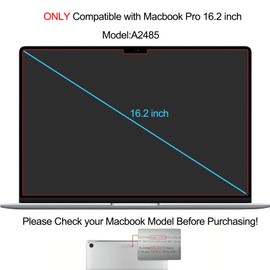 COOSKIN 2 Pcs Anti Glare Blue Light Screen Protector Eye Protection for Macbook Pro 16.2 inch A2485 Blue Light Blocking Laptop Screen Filter