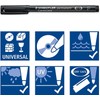 Staedtler 318-5 Lumocolor Universal Permanent Fine Pens - Green, Pack