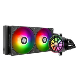 Thermalright Aqua Elite 240 V6 ARGB Black CPU Liquid Cooler, 240 Cooling Row Size,2x120mm Water Radiator,AMD: AM4/AM5,Intel LGA115X/1200/2011/1700/1851, AIO CPU Cooler