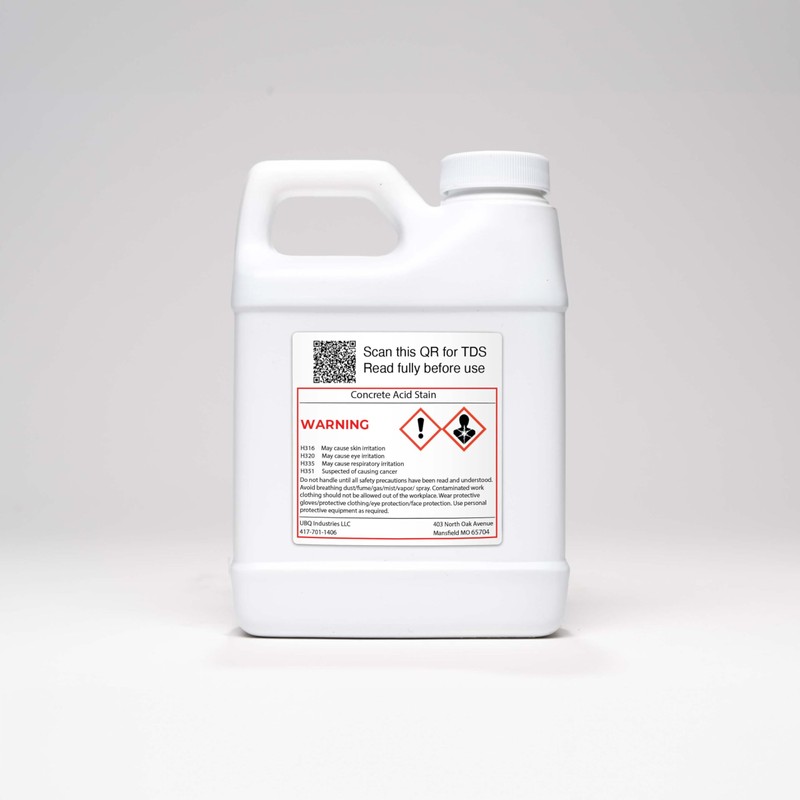 Concrete acid stain interior concrete Yukon (pale brown color) 16oz