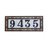 Spanish Floral Letter Frame Ceramic Tile Letter B