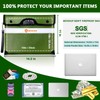 Upgraded 6200F Fireproof Document Bag with Lock, Fireproof Money Bag