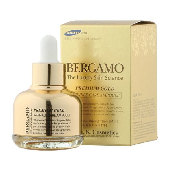 Bergamo Premium Gold Wrinkle Care Ampoule 30ml, single option
