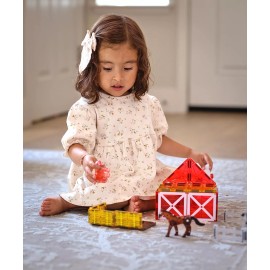 MAGNA-TILES MAGNA TILES Farm Animals 25 Piece Magnetic Building Blocks for Kids STEM Play