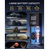 Tire Inflator Portable Air Compressor, CKWUE 180PSI Cordless Air Compressor,