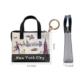 Girls & Women Fashion Cute Classic Elegant New York Souvenir Handbag-Style Pouch Coin Purse, JP-330131H, Souvenir