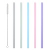 Leadigol 5PCS Reusable Silicone Straws Tableware Party Supplies Tea For