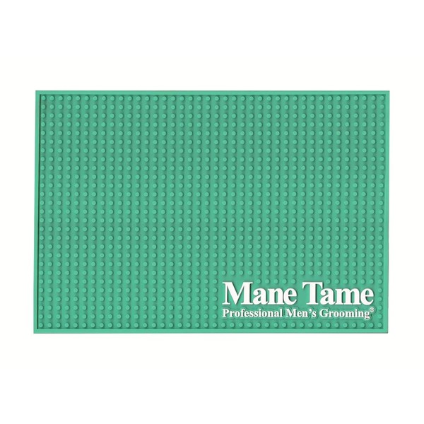 Mane Tame Barber Station Mat – Teal 16" x 11" x .25" - Durable, Heavy-Duty, Sleek Design. Comfortably fits most barber workstations!