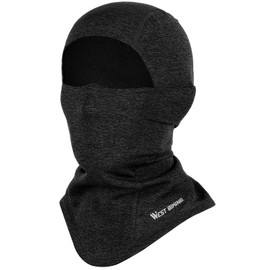 West Biking Balaclava Motorcycle Winter Face Mask Ski Mask Windproof Breathable Warm Bicycle Balaclava Men Women Thermal Fleece Balaclava Motorcycle Balaclava Mask Face Hood, Black*1