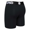 PSD Underwear Mens Boxer Briefs - Solid Black 3 Pack,