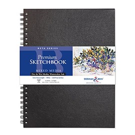 Stillman & Birn Beta Series Wirebound Sketchbook, 9" x 12", 270 gsm (Extra Heavyweight), White Paper, Cold Press Surface