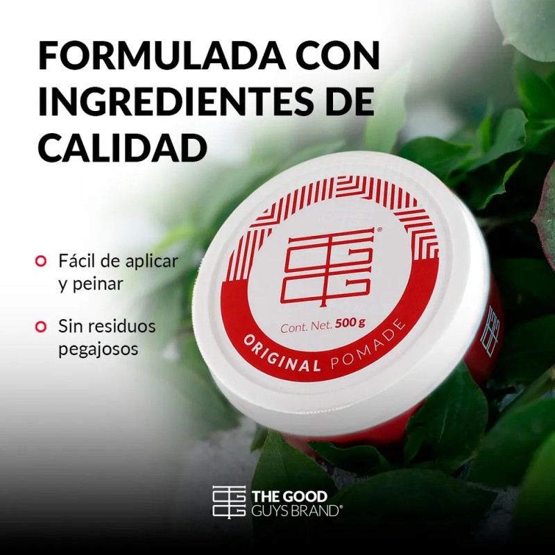 Cera Para Cabello Fijacion Media Tgg Original Pomade 500gr