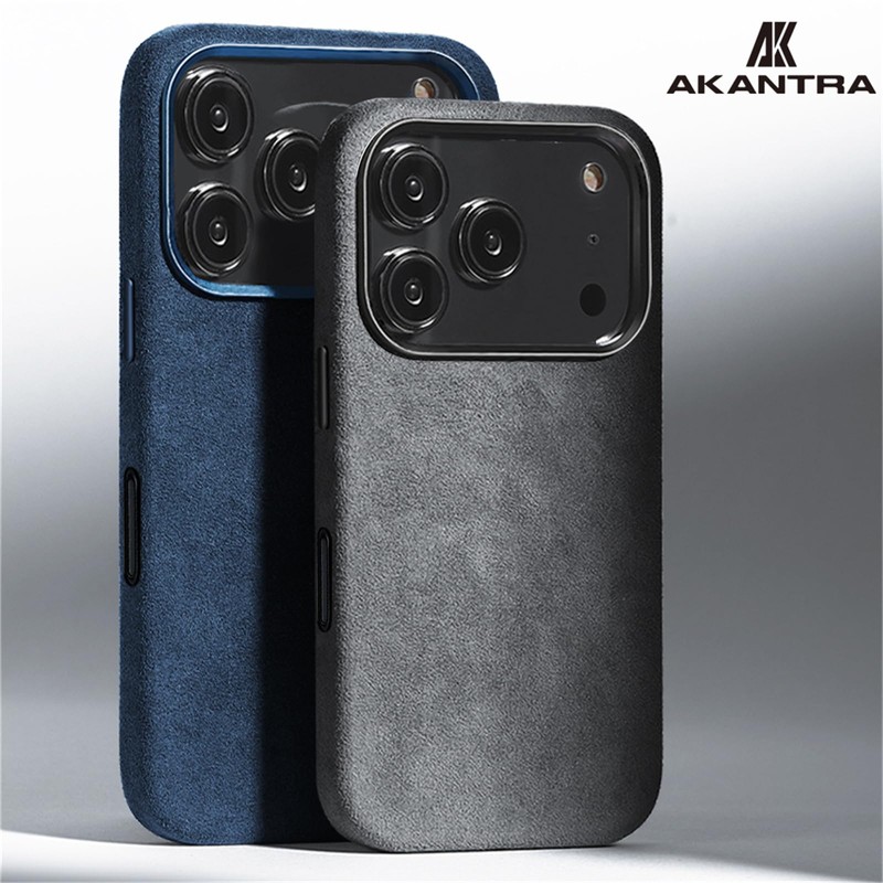 AKANTRA Italy Alcantara Case for iPhone17 Series,Handmade Fully-Wrapped Synthetic Suede