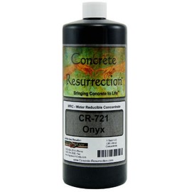 Concrete Resurrection Professional Easy to Apply Water Based Concrete Stain - Onyx