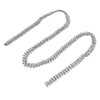 1 Yard 3 Rows Rhinestone Chain Round Glittering Rhinestone White
