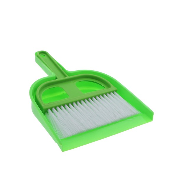 Small Dustpan Set with Brush - Green