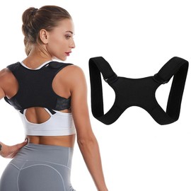 Corrector de Postura Ajustable, Faja Corrección de la Postura de Espalda Unitalla para Mujer Hombre y Adolescentes, Chaleco Corrector Postura Hombros,Cómodo, Transpirable y Fácil de Usar